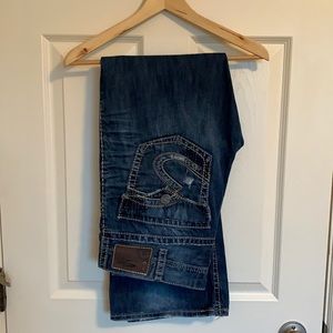 3/$35 😊 Men’s silver Jeans in Zac flap